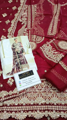Alizeh Chiffon Embroidered & Hand Embellished 3 piece Unsitched / Stitched