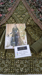 Mehfil-e-Uroos By Alizeh Fashion Embroidered Chiffon 3 Piece Unstitched