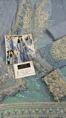 Maria B Luxury Chiffon Embroidery Collection 3 Piece Unstitched / Stitched