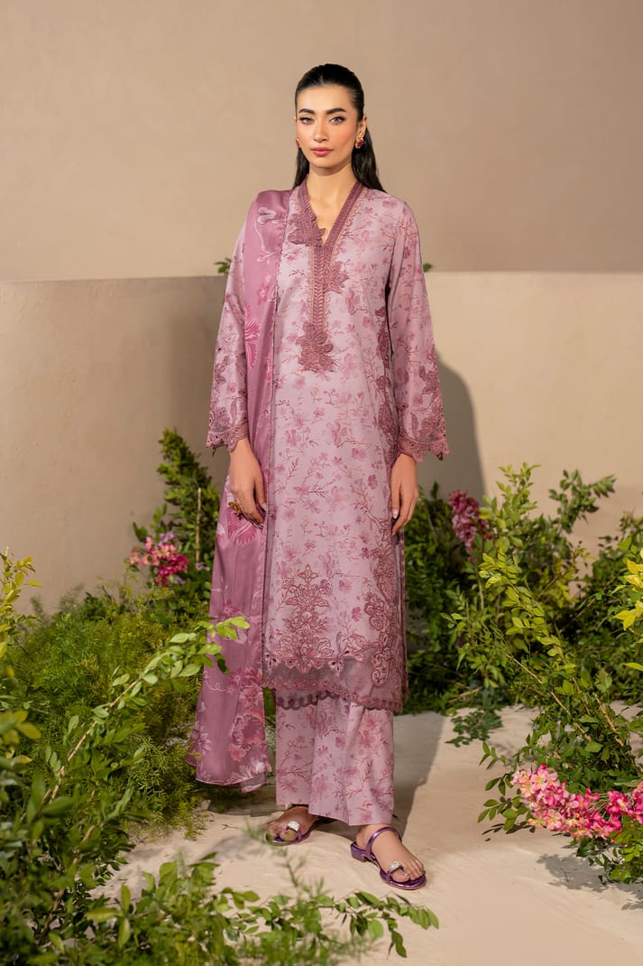 Iznik Printed Embroidered Lawn 3 Piece Unstitched
