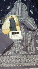 Asim Jofa Luxury Chiffon Embroidered 3 Piece Unstitched
