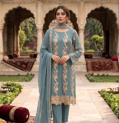 Rangrez Embroidery Luxury Chiffon 3 Piece Unstitched / Stitched