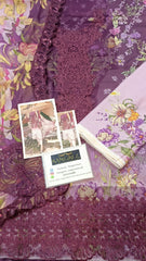 Maria B Luxury Lawn Embroidered 3 piece Unstitched / Stitched