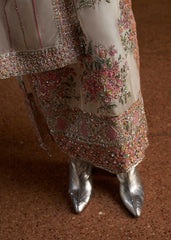 Hussain Rehar Wedding Collection Hand Work organza 3 Pices Unstitched / Stitched