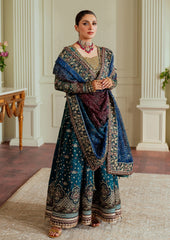 Baroque Luxury Chiffon Embroidered Dress 3 Piece Unstitched