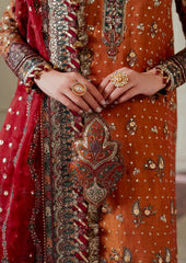 Baroque Luxury Pure Khaddi Net Embroidered 3 Piece Unstitched