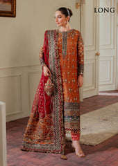 Baroque Luxury Pure Khaddi Net Embroidered 3 Piece Unstitched