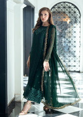 Azure Ensembles Chiffon Collection 3 piece Unstitched