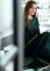 Azure Ensembles Chiffon Collection 3 piece Unstitched