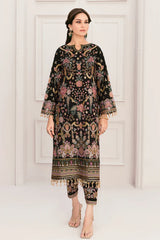 Broque Luxury Net Embroidered Collection 3 Piece Unstitched / Stitched