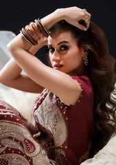 Bin Ilyas Luxury Lawn Embroidered Dress 3Piece Unstithced / Stitched