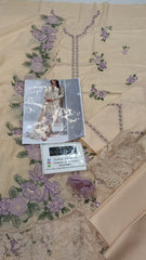 Mushq Chikankari Embroidered Lawn 3 Piece Unstitched / Stitched