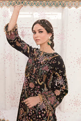 Broque Luxury Net Embroidered Collection 3 Piece Unstitched / Stitched
