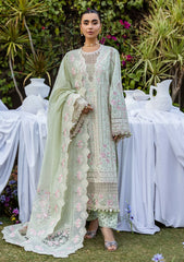 Akbar Aslam Lawn Chikan kari Embroidered 3 Piece Unstitched / Stitched