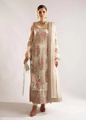 Hussain Rehar Wedding Collection Hand Work organza 3 Pices Unstitched / Stitched