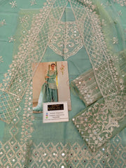 Faiza Saqlain Sequins Embroidered Mehsori 3 Piece Unstitched