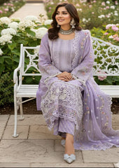 Karma Lawn Chikan kari Embroidered 3 Piece Unstitched / Stitched