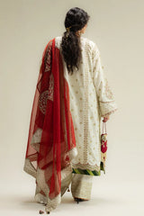 Zara Shahjahan Formal Collection Raw Silk 3 Piece Unstitched / Stitched