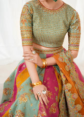 Baroque Chantelle Luxury Silk Maxi Embroidered 3 Piece Unstitched