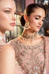 Maria B Embroidered Wedding Collection Organza 3 Piece Unstitched / Stitched