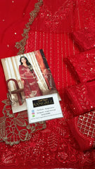 Azure Luxury Chiffon Embroidered 3 Piece Unstitched / Stitched