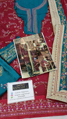 Nureh Luxury Chiffon Embroidered 3 Piece Unstitched / Stitched