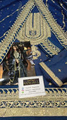 Asim Jofa Luxury Chiffon Embroidered 3 Piece Unstitched / Stitched