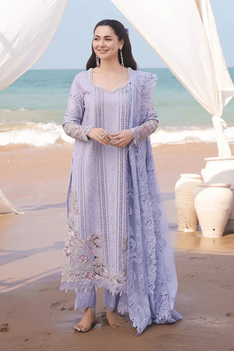 Imrozia Luxury Embroidered Lawn Chikan Kari 3pieceUnstitched