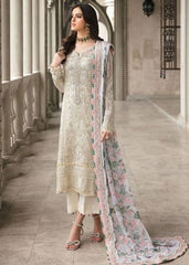 Gulaal Wedding Collection Embroidered Organza Dress Hand Work 3 Piece Unstitched