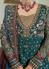 Baroque Luxury Chiffon Embroidered Dress 3 Piece Unstitched