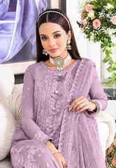 Asim Jofa Jhilmil Purple Chiffon Collection 3 piece Unstitched