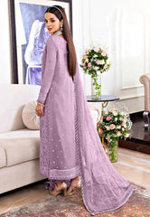 Asim Jofa Jhilmil Purple Chiffon Collection 3 piece Unstitched