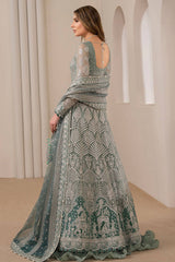 Jazmin Green Wedding Chiffon Maxi Collection Embroidery Unstiched