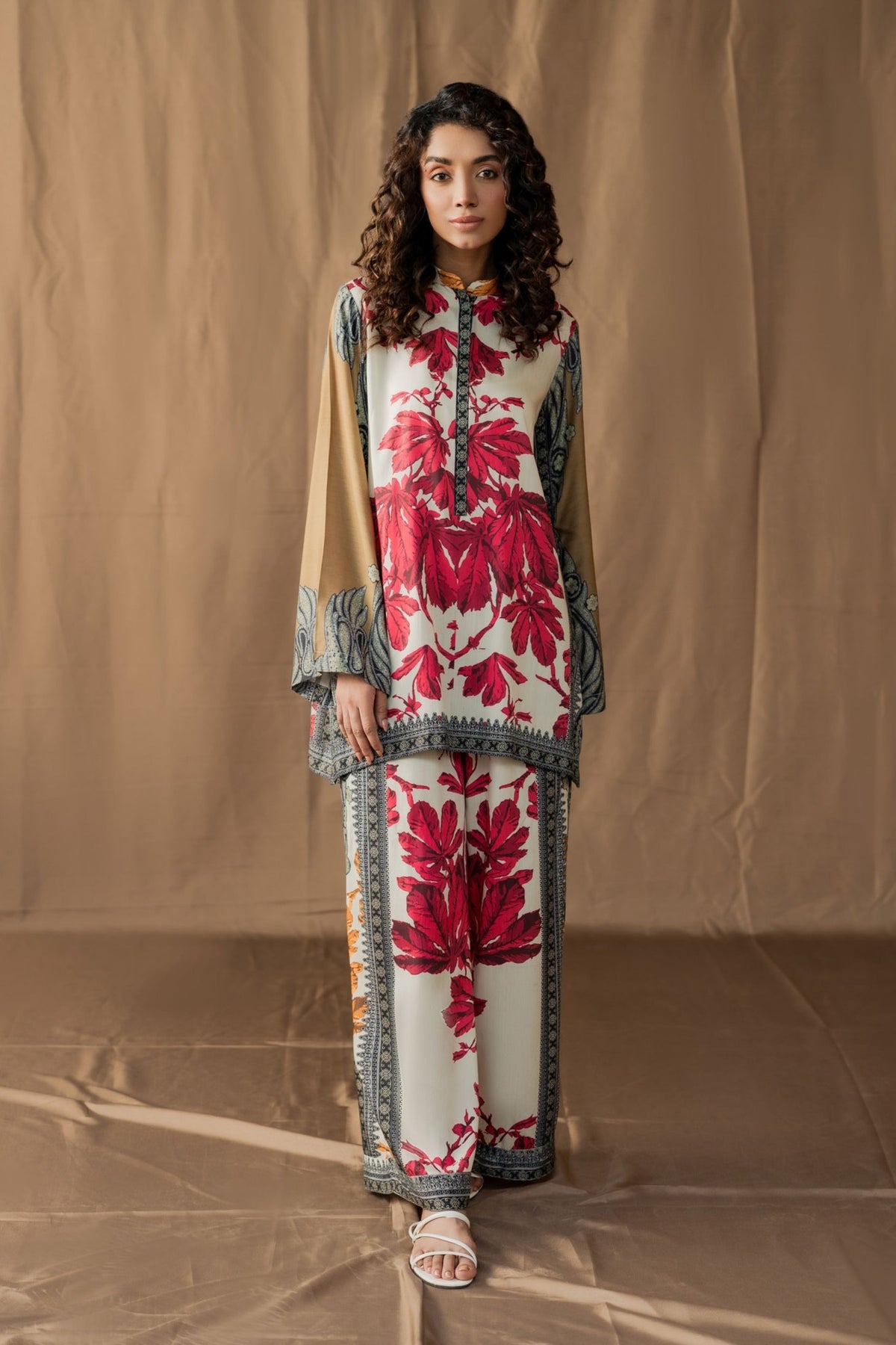 Lulusar Luxury Dress Flowral Digital Printed Silk 3 Piece Unstitched