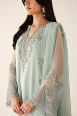Baroque Embroidered Chiffon Collection 3 Piece Unstitched