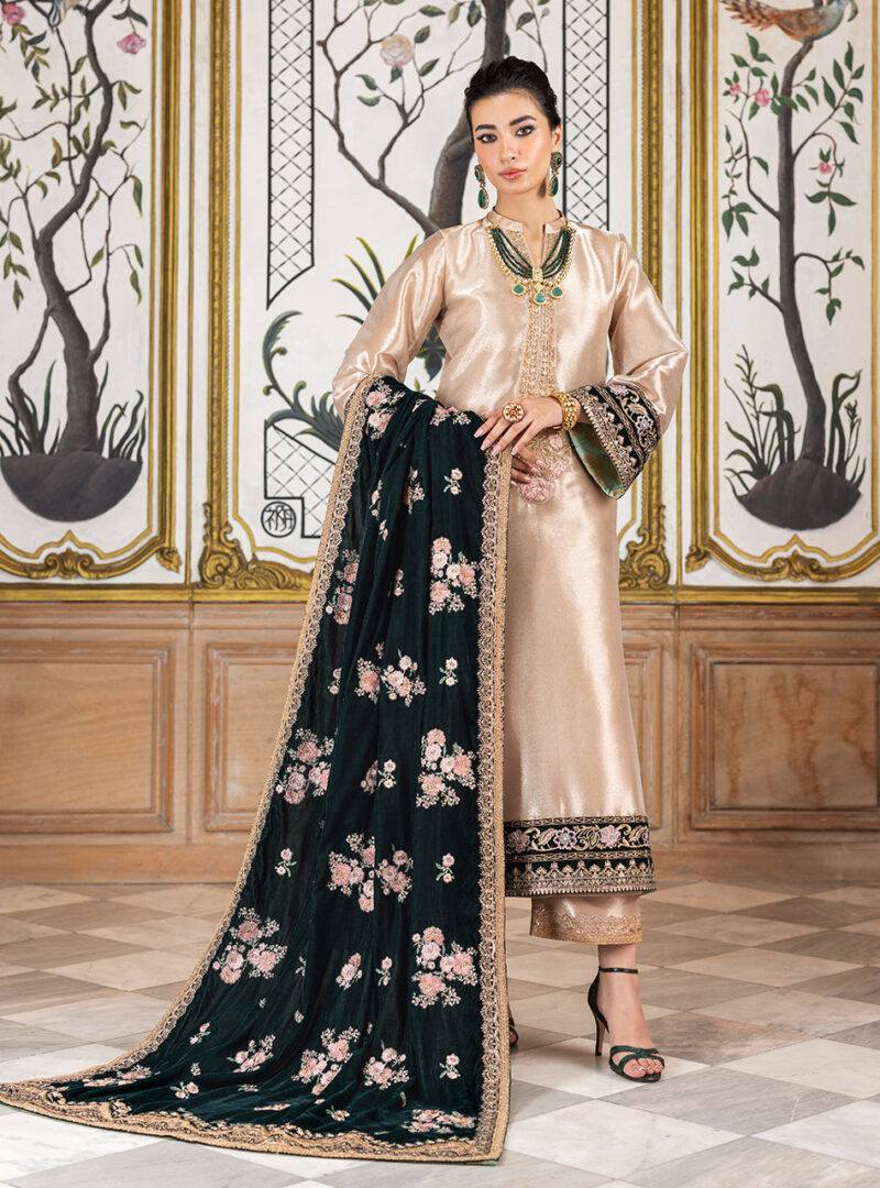 Zainab Chottani Luxury Zari Organza Collection Embroidered 3pcs Unstitched