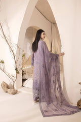 Lavish Lilac Premium Formal Collection Chiffon Embroidery 3pc unstitched