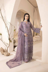 Lavish Lilac Premium Formal Collection Chiffon Embroidery 3pc unstitched