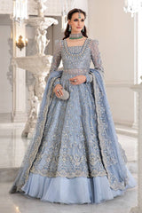 Maria B Embroidered Wedding Collection Soft Net Maxi 3 Piece Unstitched