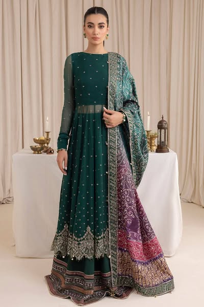 Jazmin Multi Wedding Collection Chiffon Maxi Embroidery Unstiched