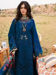 Bin Ilyas Luxury Embroidered Lawn Chikan kari 3 Piece Unstitched