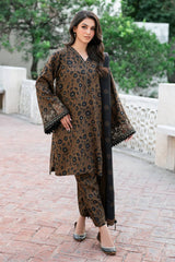 Baroque Printed Embroidered Lawn 3 Piece Unstitched