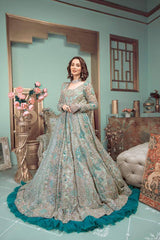 Hania Amir Wedding Collection Maxi Embroidered Soft Net 3 Piece Unstitched