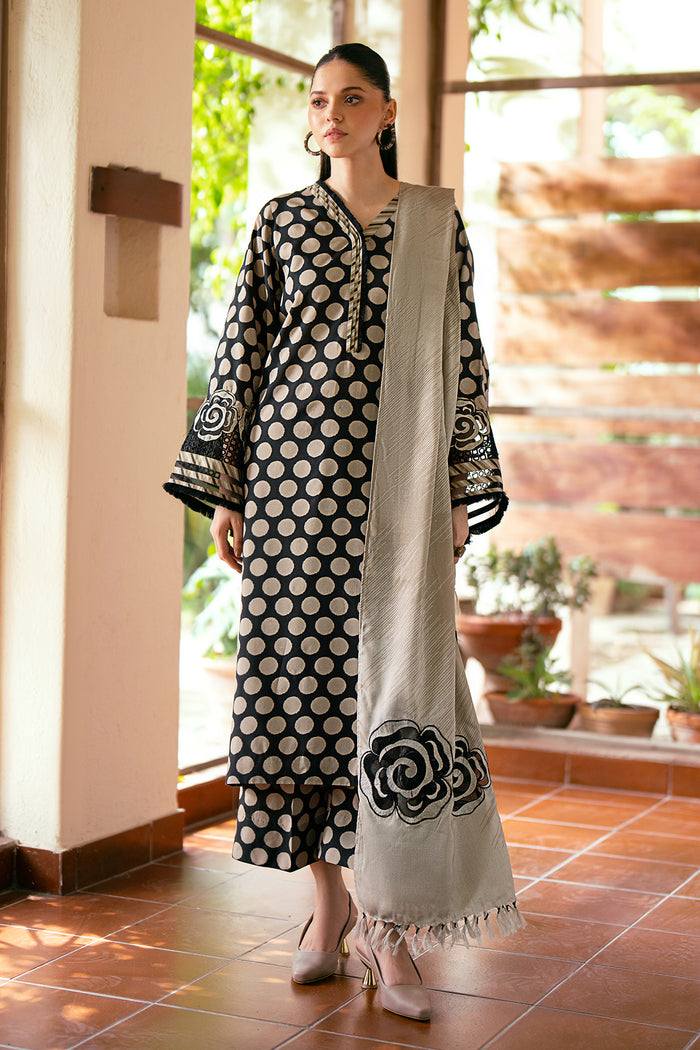 Baroque Printed Embroidered Lawn Duptta 3 Piece Unstitched