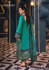 Asim Jofa Embroidered Luxury Chiffon 3 Piece Unstitched