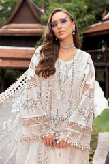 Maria B Lawn Chikan Kari Collection 3 Piece Unstitched