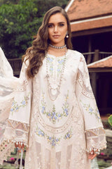 Maria B Lawn Chikan Kari Collection 3 Piece Unstitched