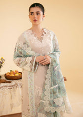 Qalamkar Lawn Chikan Kari Embroidered 3 Piece Unstitched