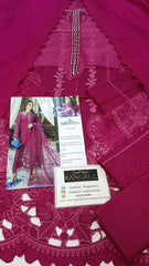 Mariaa B Luxury Lawn Emb Chikan Kari Collection 3 Piece Unstitched