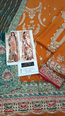 Jazmin New Arrival Luxury Chiffon Embroidered 3 Piece Unstitched / Stitched